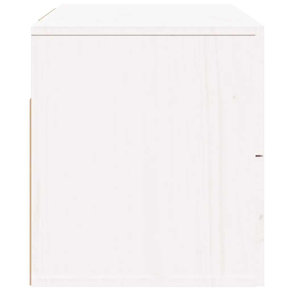 Comodino | Armadio da Notte | Mobiletto da notte a Muro Bianco 50x36x40 cm