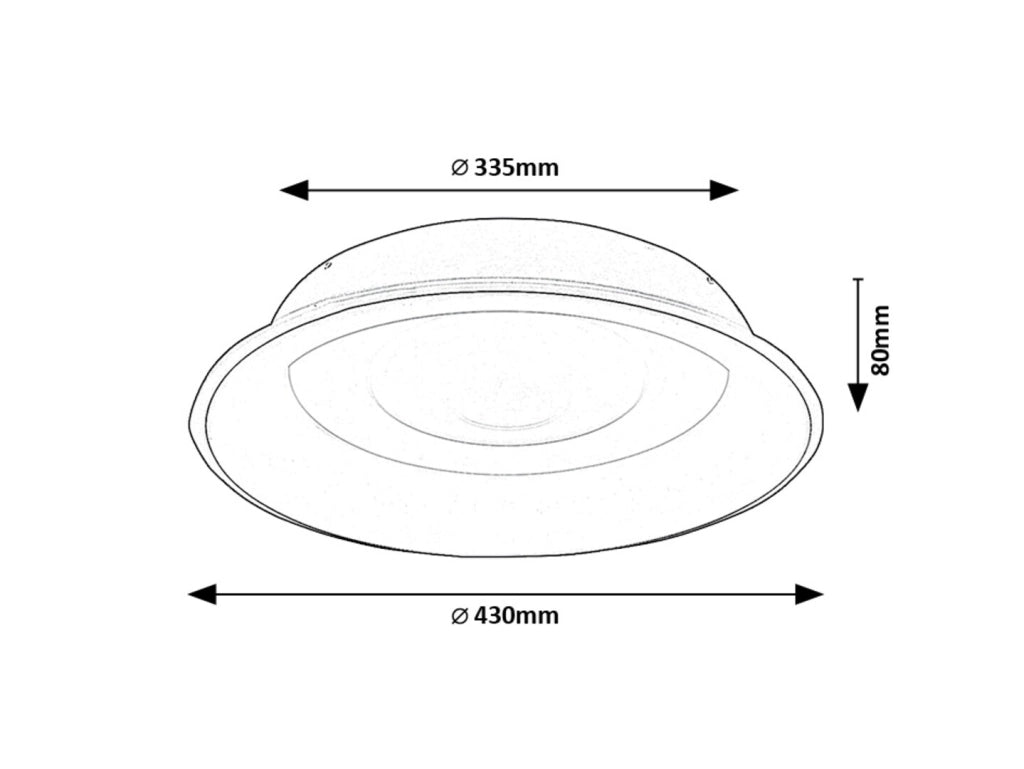 Plafoniera LED Rabalux Veller rotonda bianca 43cm 36W CCT