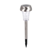 Lampada solare da giardino a picchetto cromata LED IP44 Struhm