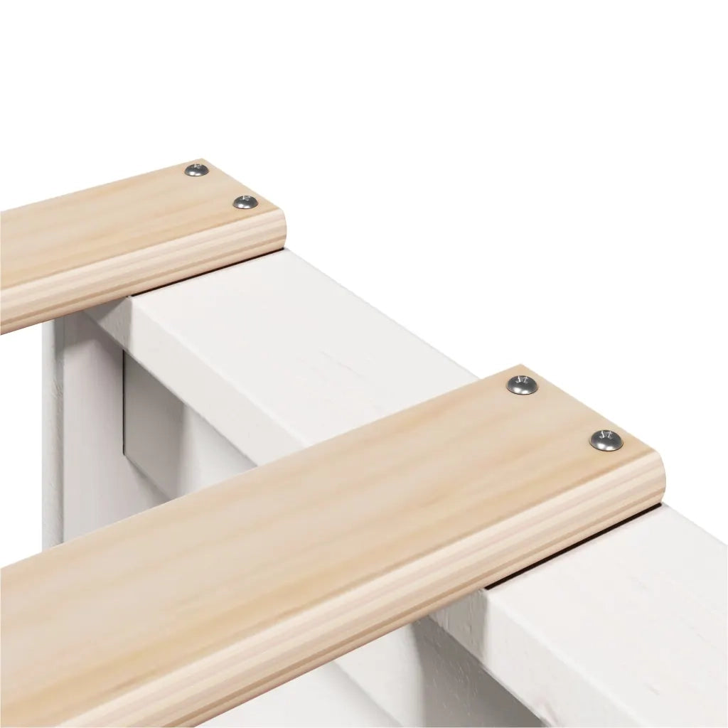 Letto senza Materasso-Struttura Letto Bianco 160x200 cm Legno Massello di Pino 152325