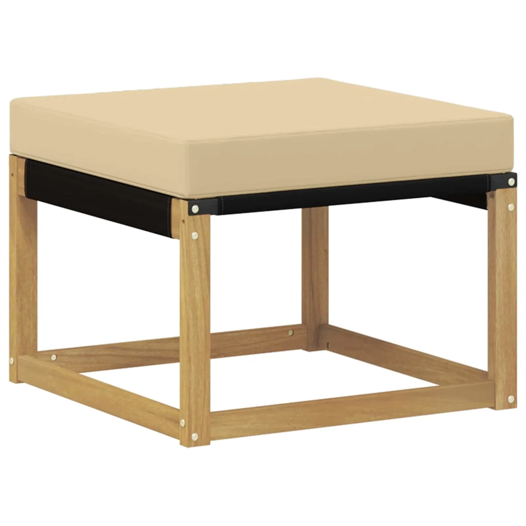 Set di divani da esterno con cuscino 5 pcs Bianco e Beige 3389375