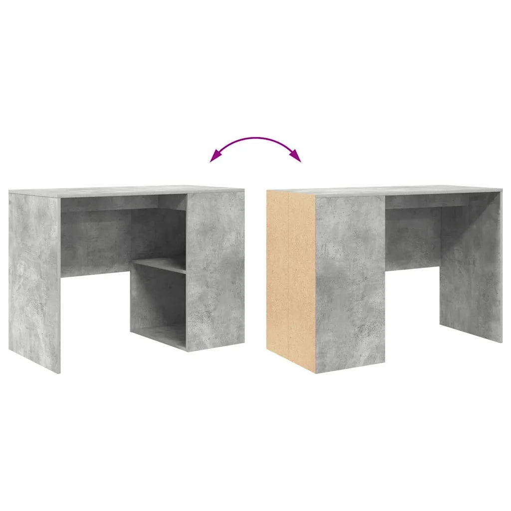 Scrivania Grigio cemento 102 x 50 x 75 cm Legno multistrato 869541