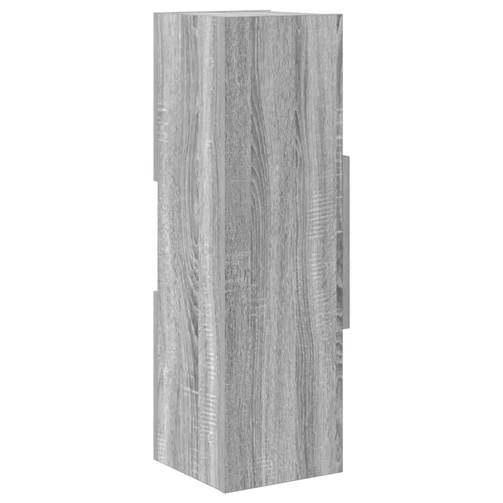 Mobile angolare 25,5x25x80cm Legno ingegnerizzato Grigio Sonoma 889818