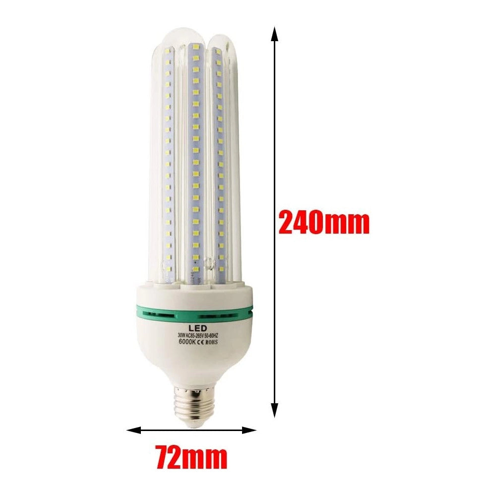Trade Shop - Lampada Lampadina 4u A Led Da 30w Luce Fredda O Calda Basso Consumo Attacco E27 - -bianco Caldo      -