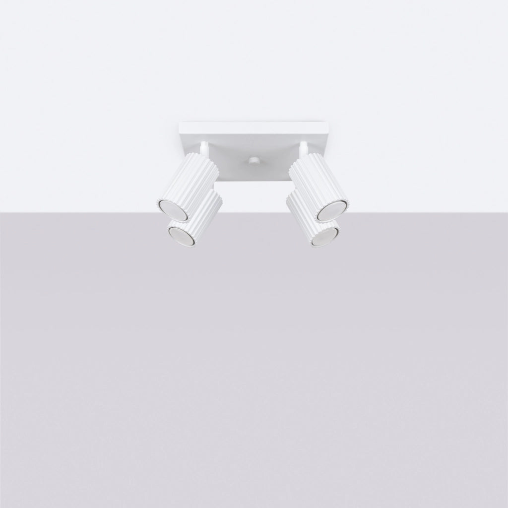 Lampada da soffitto KARBON 4 bianco