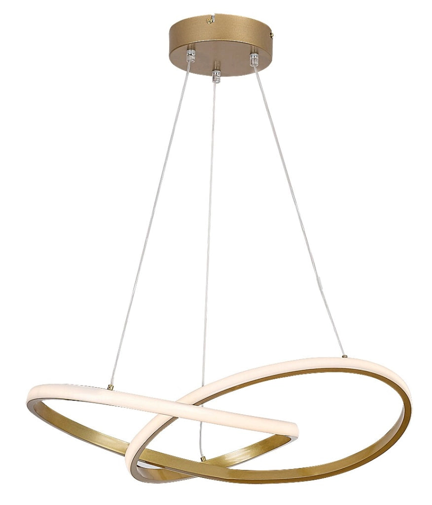 Lampada a sospensione LED 36W Rabalux Castiel oro Ø56cm