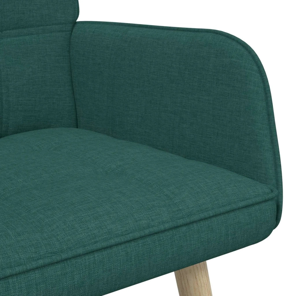 Sofa a Due Posti Verde Scuro 115 x 61 x 87 cm Tessuto 42028896
