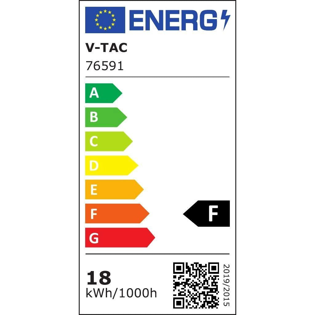 Plafoniera LED V-TAC 18W 3000K con sensore e telecomando IP44