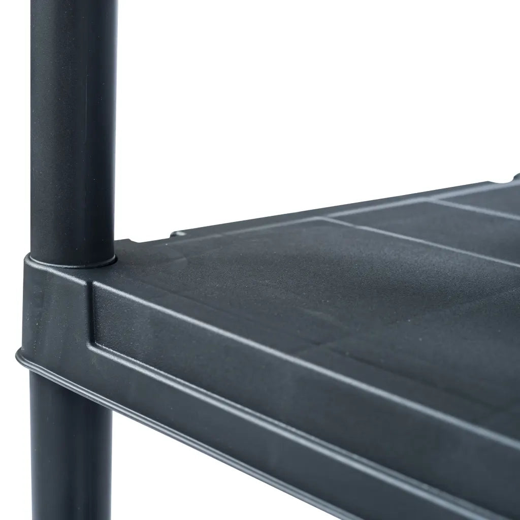 Scaffale Nero 100 kg 60x30x138 cm in Plastica 45673
