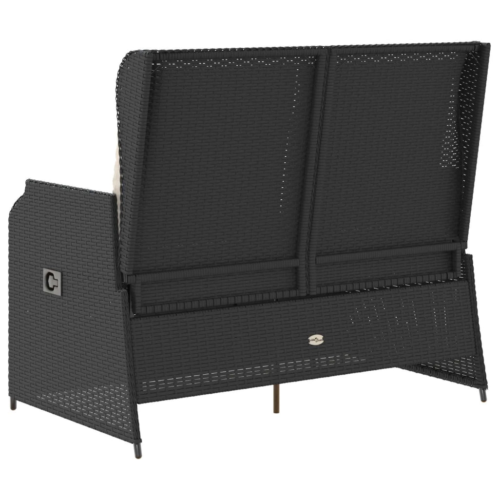 Panchina da Giardino | Panca da Giardino Nero polyrattan