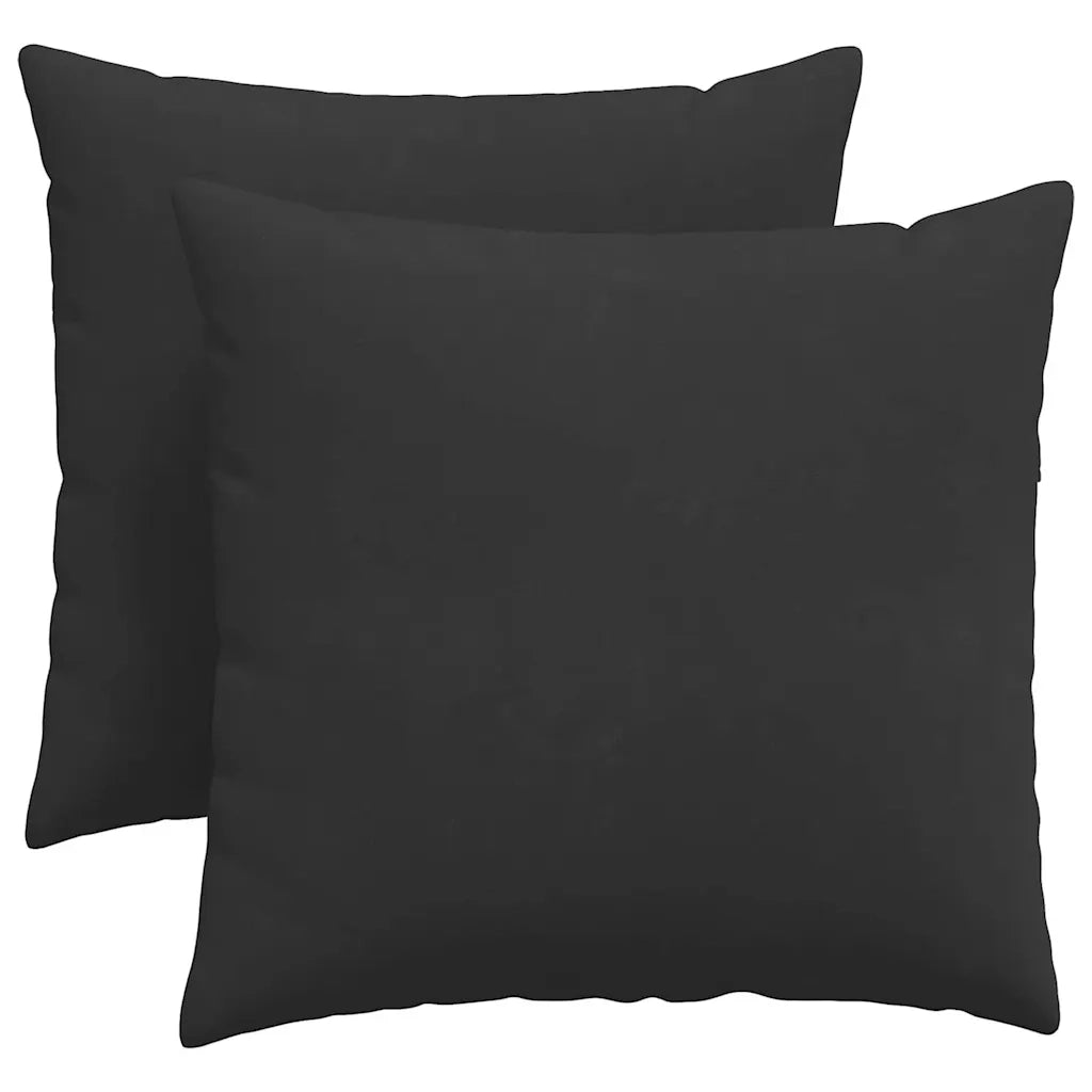 Cuscini da Divano 2 pcs Nero 45 x 45 cm Tessuto 42013943