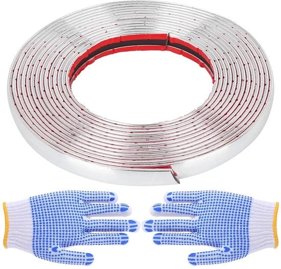 Liste di Sostegno Autoadesiva 5m x 15mm - Plafone - Parete - Improrofondibile - Resistente alla Corrosione - Flessibile e Duraturo - Lista Decorativa