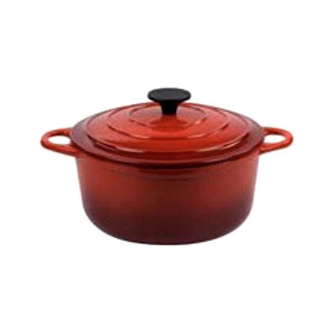 ILSA ART400026 Normandie Casseruola Tonda in Ghisa Smaltata 26 cm colore Rosso sfumato