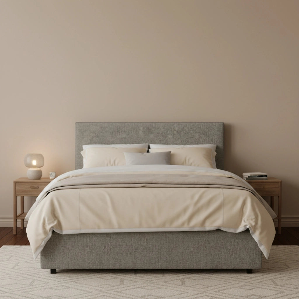 Redditch, Letto Piazza e Mezza Sfoderabile Made in Italy, Grigio Cenere