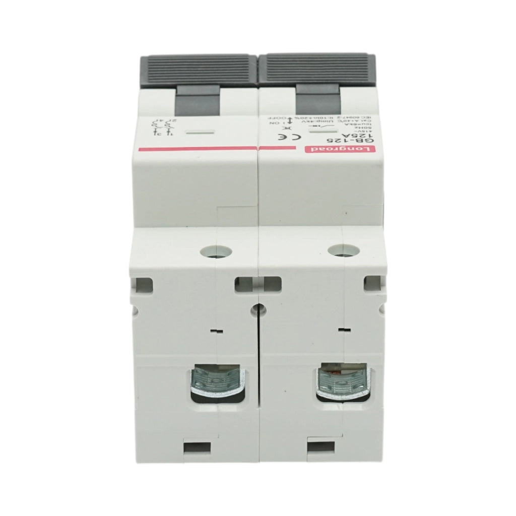 Interruttore automatico MCB 2P, 125A 415VAC, 6kA Longroad
