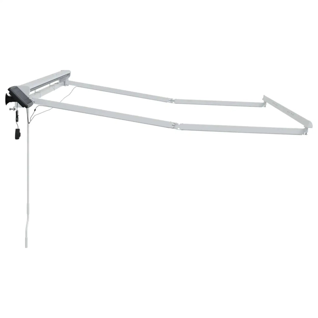 Cornice per Tenda Manuale con LED Bianco 3 x 2 m Alluminio 42024795