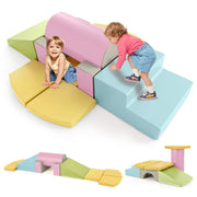 Set 10 giocattoli da arrampicata in schiuma morbida per bambini, Blocchi da costruzione con attivit¨¤ Giallo