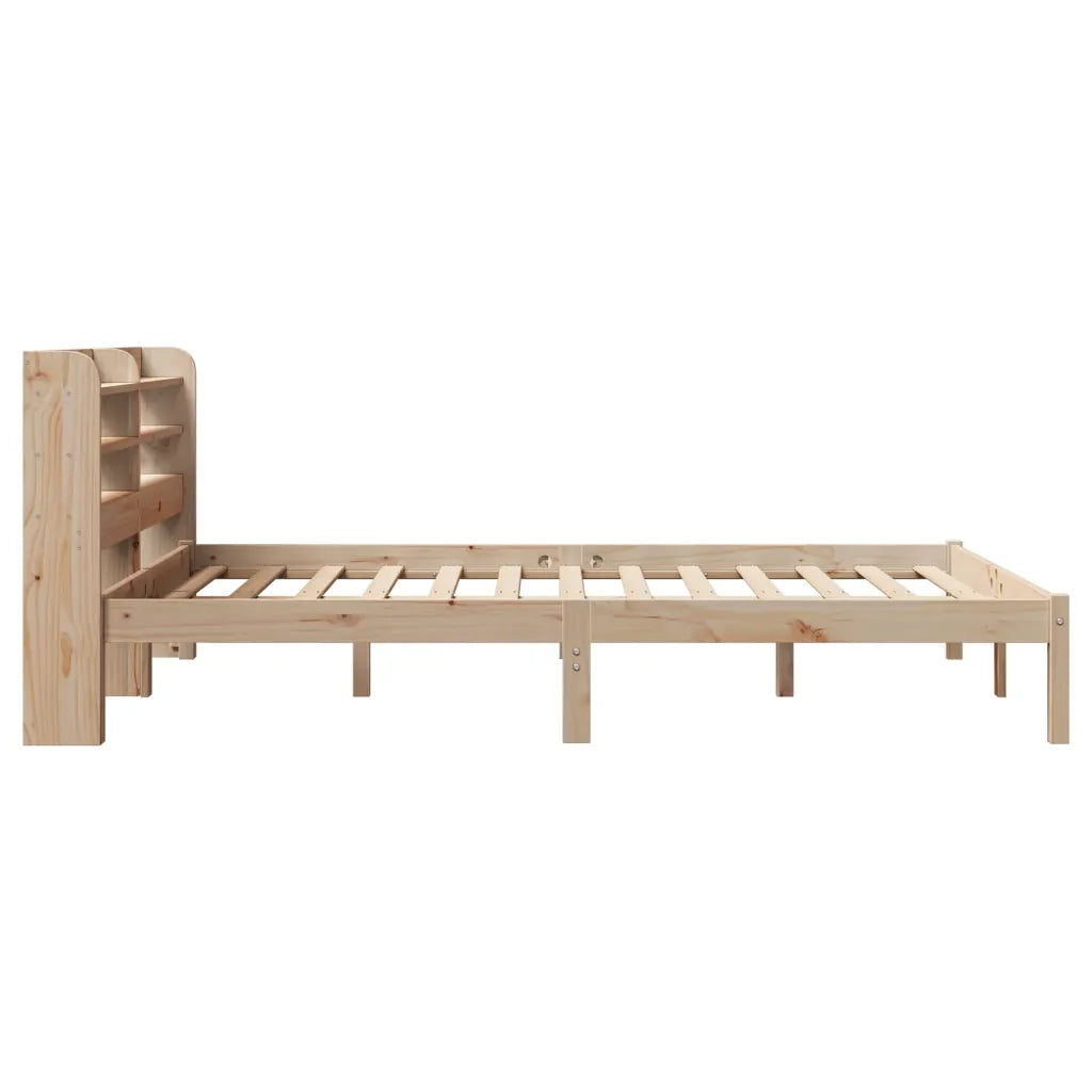 Letto senza Materasso-Struttura Letto 160x200 cm in Legno Massello di Pino 418658