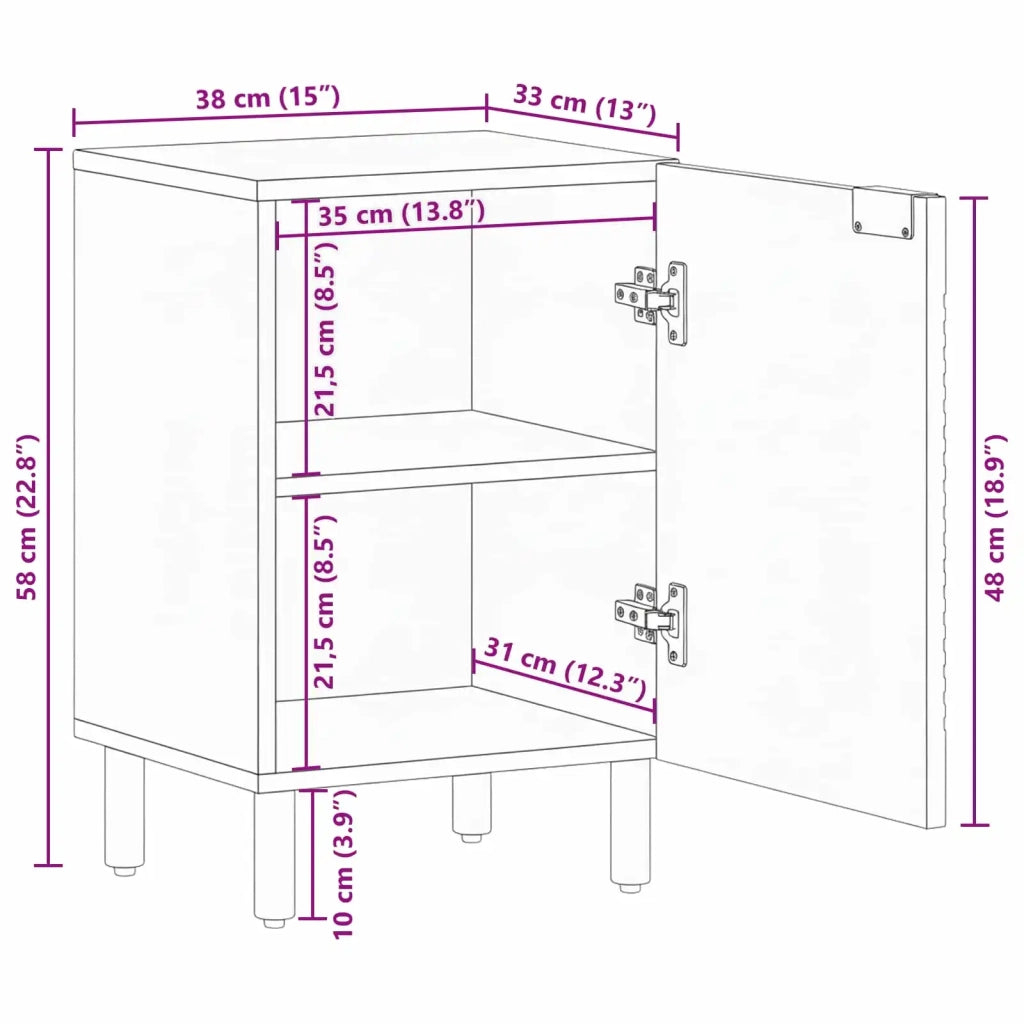 Armadio per Lavabo da Bagno con lo scaffale Legno multistrato 4017777