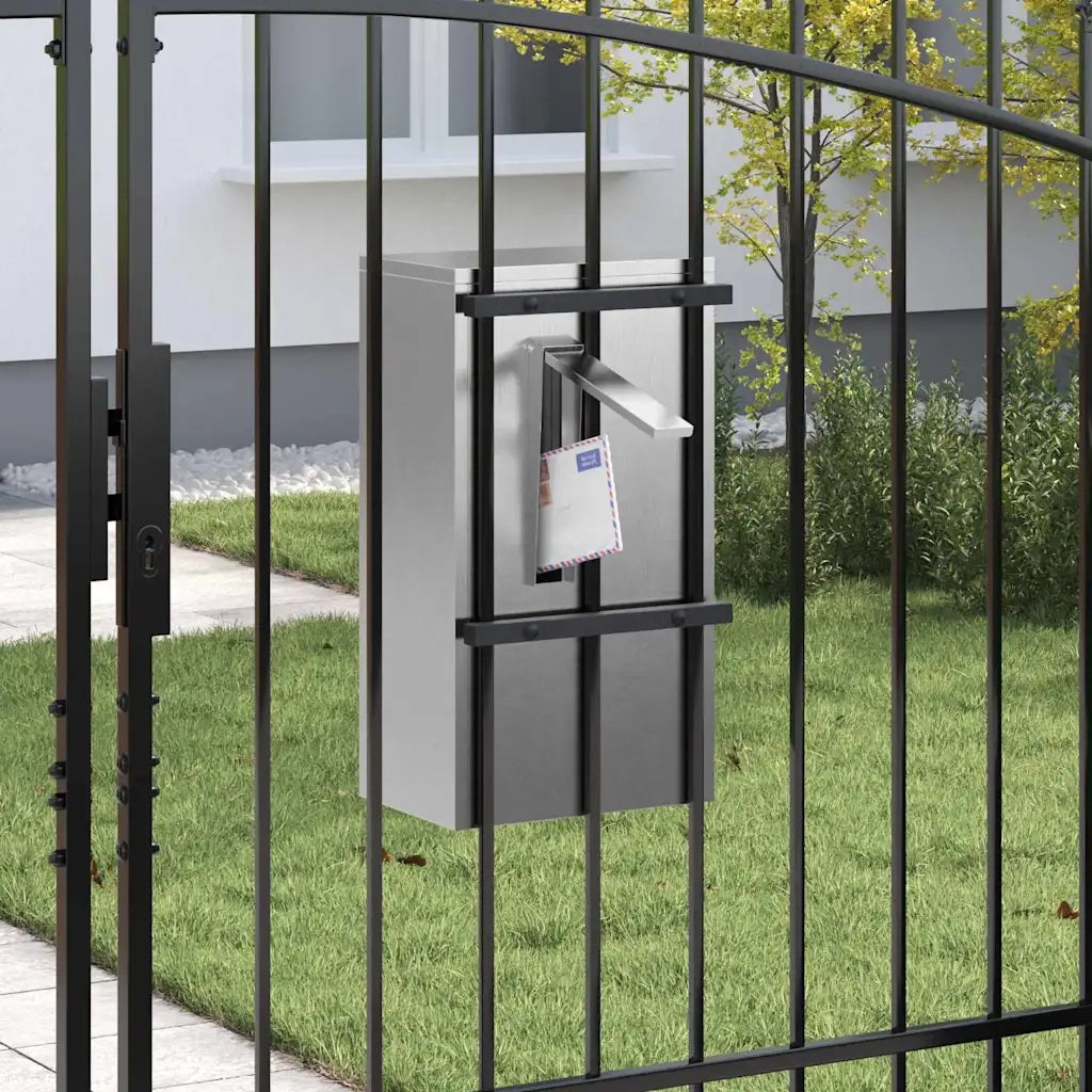 cassetta postalepastkastei con porta Argento 30 x 20 x 55 cm 874951