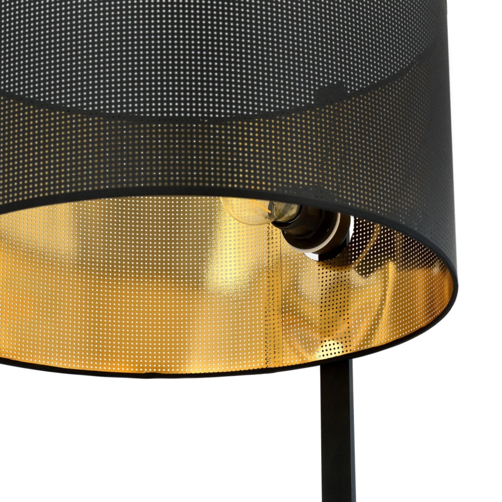 Lampada da terra Emibig Estrella nero/oro E27 157cm