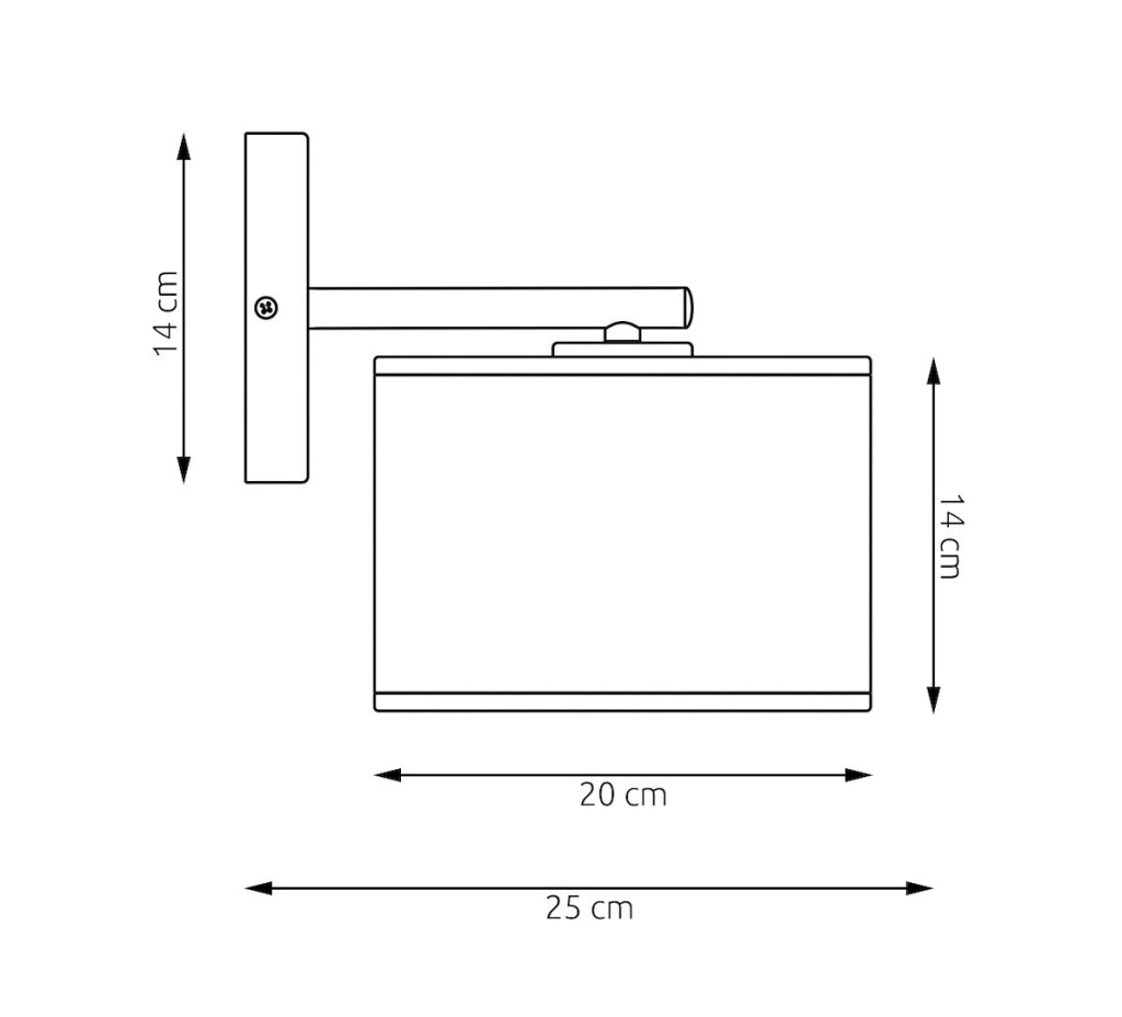 Applique KARBON 1xE27 nero marrone perforata Emibig
