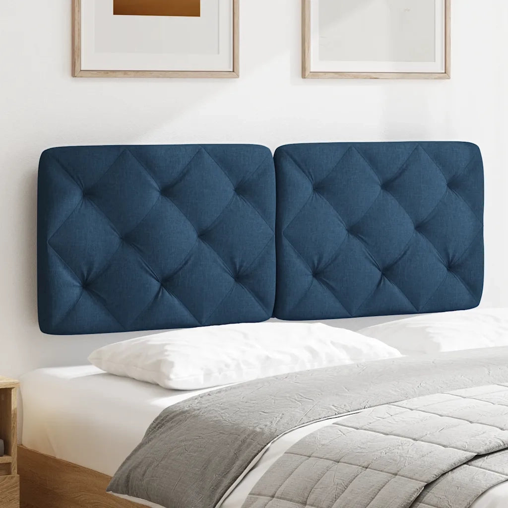 Cuscino Testiera Blu 140 cm in Tessuto 4019225