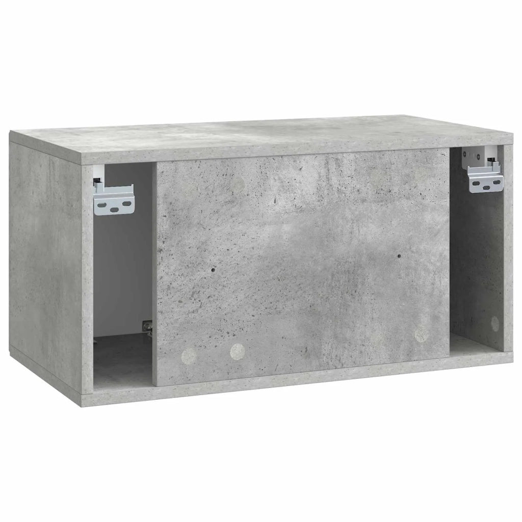 Mobile Porta TV da Muro-Credenza per TV sospesa Grigio Cemento 59,5 x 31 x 30 cm 939605