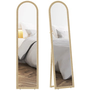 Specchio da Terra Arcuato ¨C Xylo ¨C Effetto Pietra Beige 40x160cm