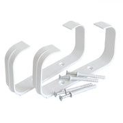 First 150x70mm staffe bianche fermatubo a muro blister con 2pz per tubi rettangolari aerazione cappa