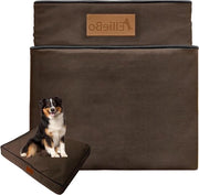 Letto per cani impermeabile 100 x 66 cm - marrone - sostituzione con comfort extra