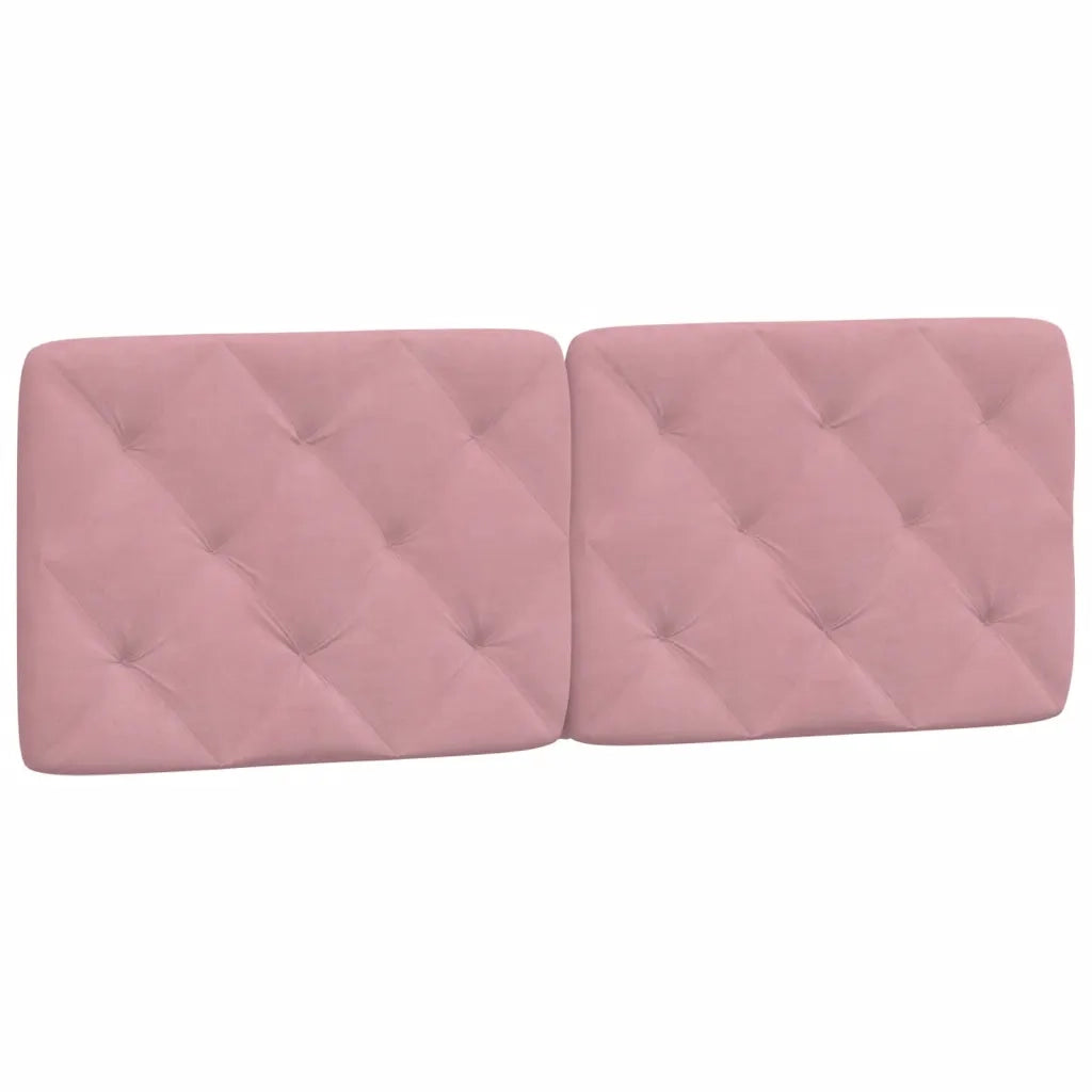 Cuscino Testiera-Cuscino per Testiera Rosa 140 cm in Velluto
