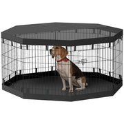 Recinto per Cani ¨C zephmum ¨C Grigio 8 Pannelli 250x100x76 cm