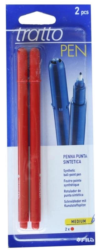 PENNA TRATTO PEN 2PZ ROSSO