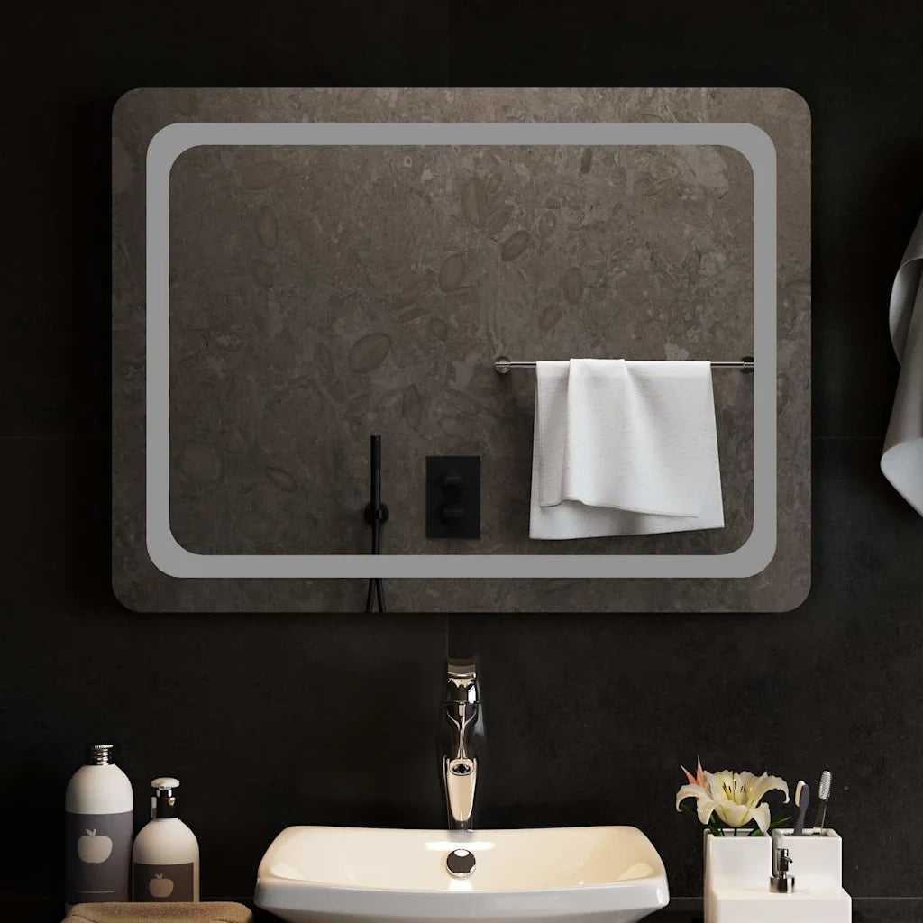 Specchio da Bagno-Specchio per il bagno  con Luci LED 80x60 cm