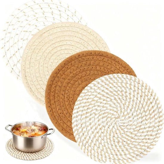 Set di sottopiani per bicchieri, tazze e vassoi - 4 pezzi - 18 cm