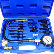Trade Shop - Kit 15 Pezzi Tester Compressione Motori Diesel Prova Compressione -