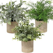 Piante artificiali in vasi, piante artificiali piccole come vere, 3 pezzi piante di ufficio artificiali mini per decorazione di tavolo, casa, balcone, decorazione di ufficio #3