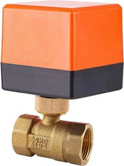 Ventilatore a zona a doppia via, ventile a sfera DN20, 3-4 pollici, AC 230 V, ventile elettrici, motorventilatore, valvola di chiusura in ottone, regolazione di corrente, 1 pezzo.