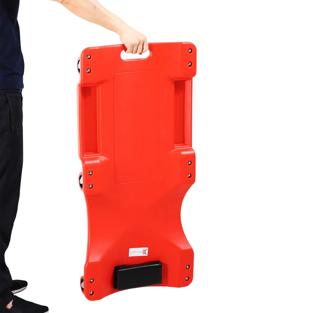 Carrello Sottoauto con Poggiatesta ¨C Xylo ¨C Rosso 100x48x12 cm