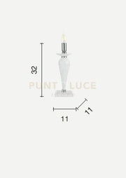 LUME PICCOLO PAGANINI BORGOGNA ORO 1 LUCE ATTACCO E14 H.32CM