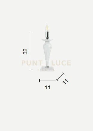 LUME PICCOLO PAGANINI BORGOGNA ORO 1 LUCE ATTACCO E14 H.32CM