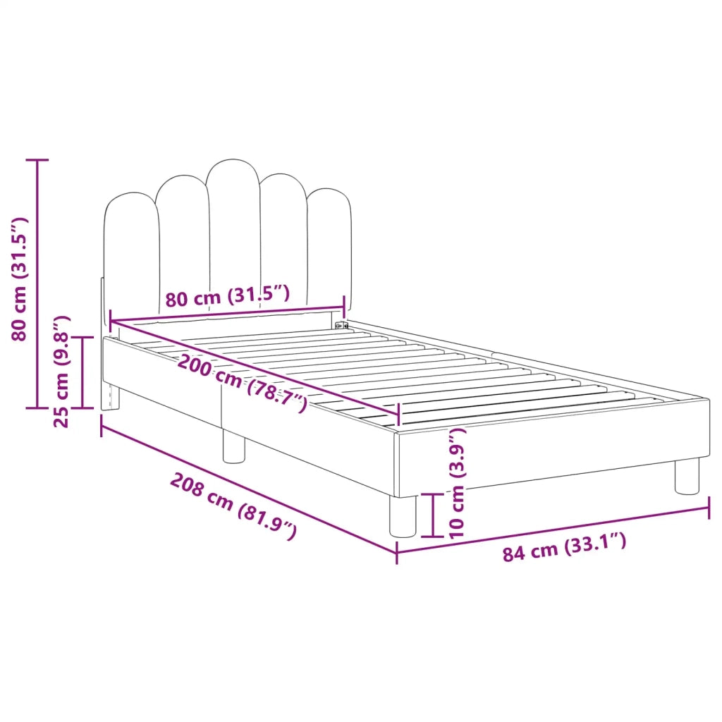 Struttura letto bambini con testata-Giroletto per bambini Rosa 80 x 200 cm Tessuto 225151