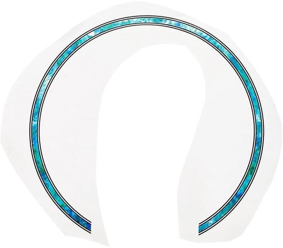 Set di 8 Adesivi Autoadesivi per Chitarra con Buco per Suono in Blu