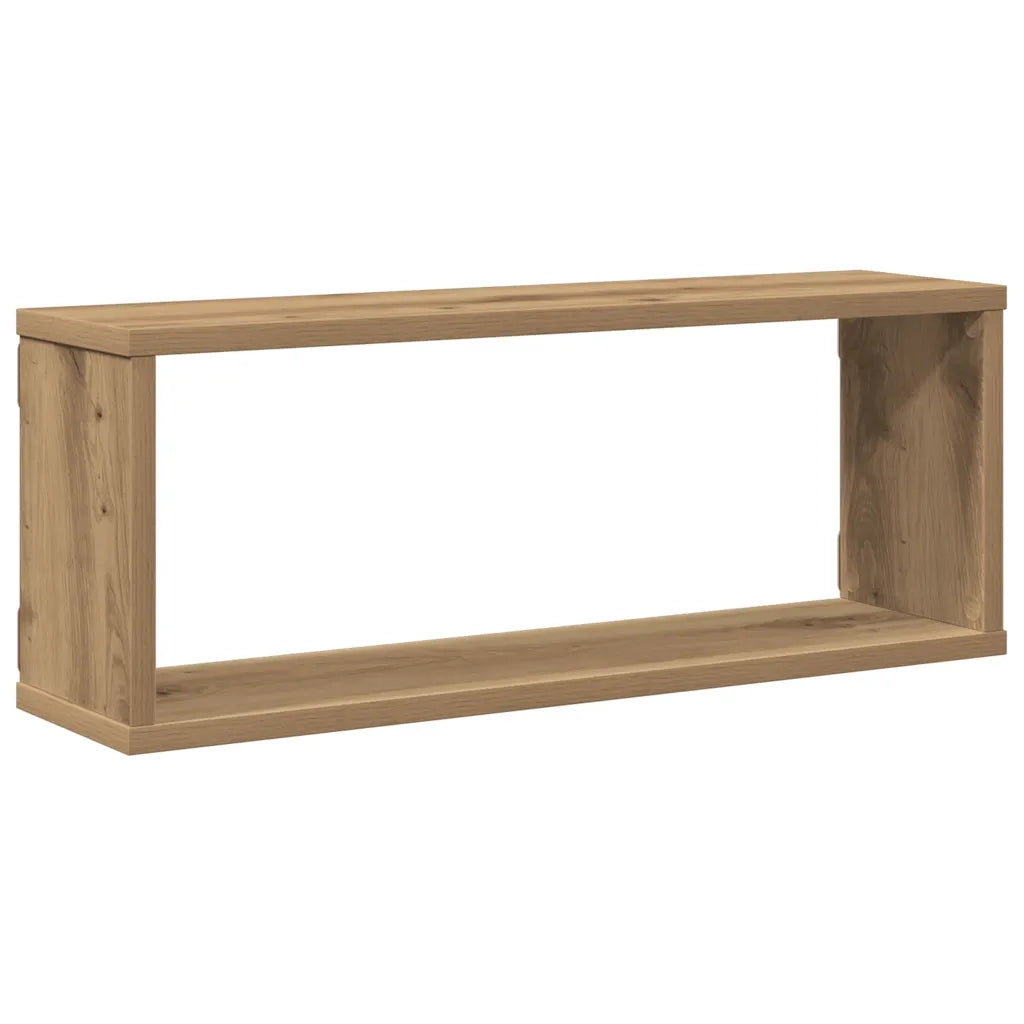 4 pz Mensole Parete | Mensola sospesa a Cubo Artigianale 30x15x30 cm Truciolato