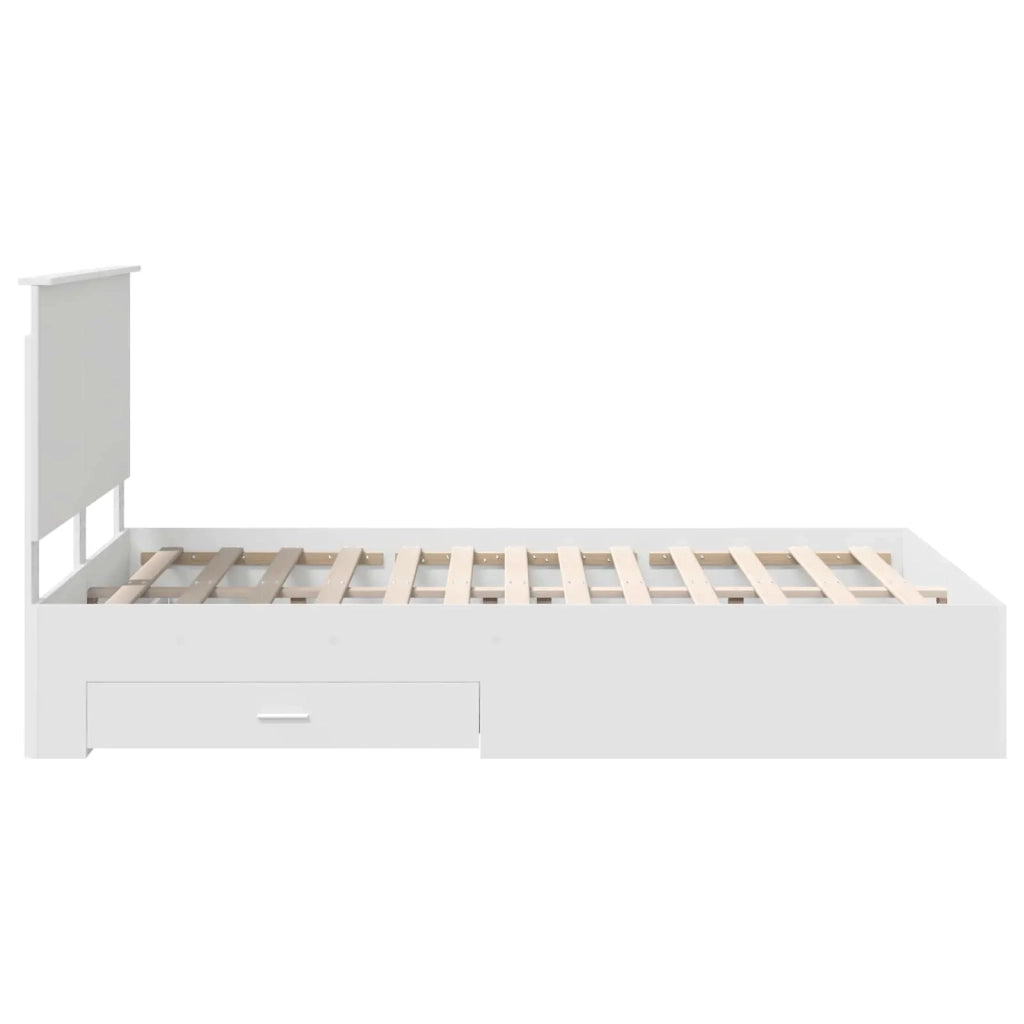 Struttura del letto Bianco 160 x 200 cm Legno multistrato 3409624