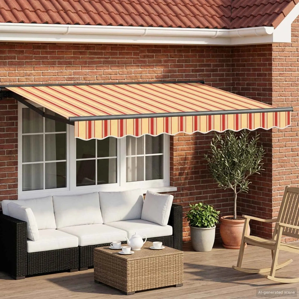 Cornice per Tenda Manuale con LED 3,5 x 2,5 m 3420827