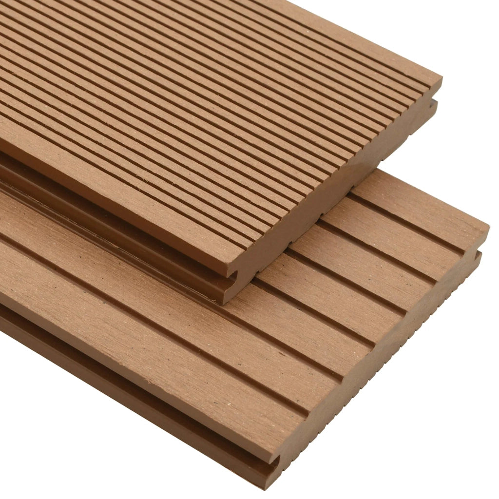 Pavimento da Deck 4 pcs Teak riciclato WPC 42046654