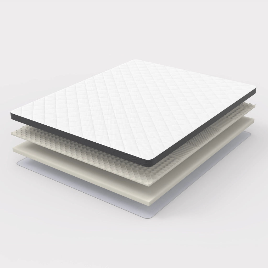 Materasso in schiuma 7 zone bianco 140x200 cm