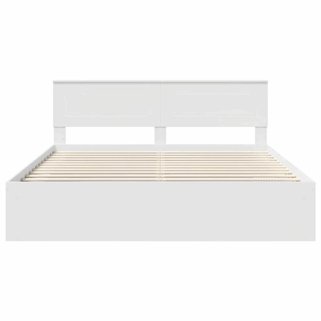 Struttura del letto Bianco 180 x 200 cm Legno multistrato 3407841